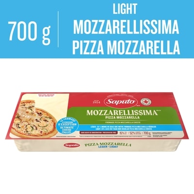 Saputo Light Mozzarellissima Pizza Mozzarella Cheese 700 g, $1.36/100g