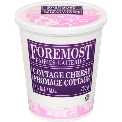 Foremost 1% M.F. Cottage Cheese  750 g, $0.87/100g