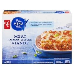 PC Menu Bleu Lasagne à la viande 320 g, 1,81 $/100g