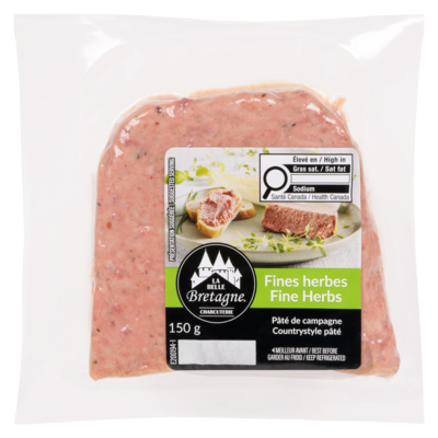La Belle Bretagne Glazed Countrystyle Pâté, Fine Herbs 150 g, $2.53/100g