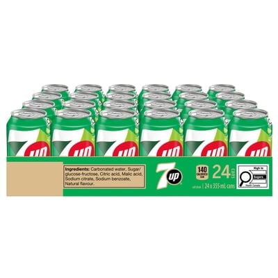 7Up Lemon Lime Soft Drink 24x355.0 ml, $0.16/100ml