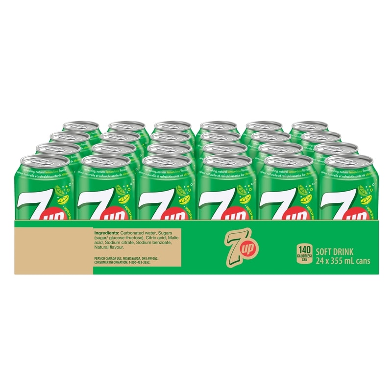 7Up Lemon Lime Soft Drink - 24x355.0 ml | Maxi
