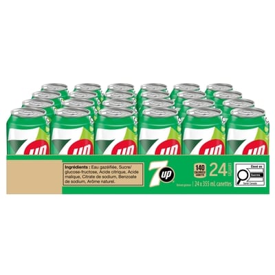 7 UP Boisson gazeuse citron-lime 24x355.0 ml, 0,15 $/100ml