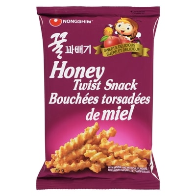 Nong Shim Honey Twist Snack 75 g, $2.00/100g