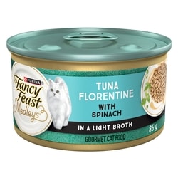 Purina Fancy Feast Medleys Wet Cat Food Tuna Florentine 85 g, $1.06/100g
