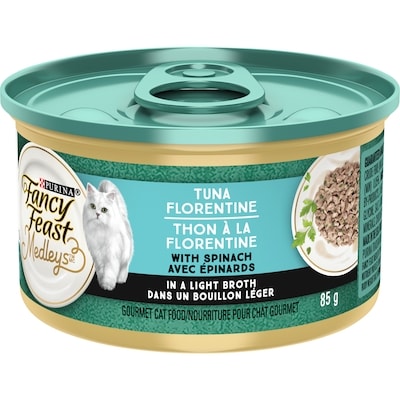 Purina Fancy Feast Medleys Tuna Florentine, Wet Cat Food 85 g, $1.06/100g