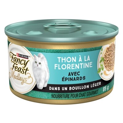 Purina Fancy Feast Medleys Thon à la Florentine, Nourriture Humide pour Chats 85 g 85 g, 1,52 $/100g