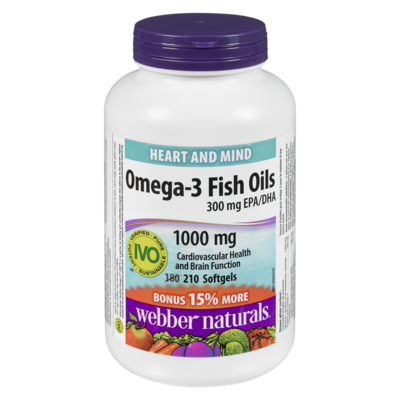 Webber Naturals Omega-3 Fish Oils 210 ea, $0.08/1ea