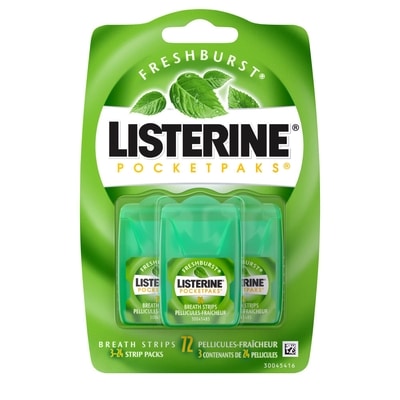Listerine PocketPaks Breath Strips, Fresh Burst 72 ea, $0.12/1ea