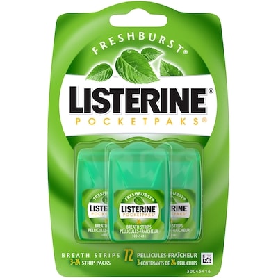 Listerine Pocketpaks Fresh Burst Breath Strips 72 ea, $0.11/1ea