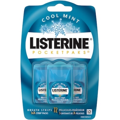 Listerine Pocketpaks Cool Mint Breath Strips 72 ea, $0.11/1ea