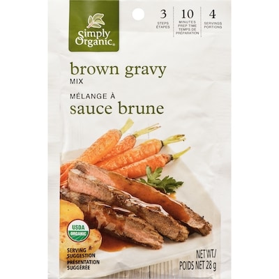 Simply Organic Préparation pour sauce brune 28 g, 10,68 $/100g