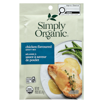 Simply Organic Roasted Chicken Gravy Mix 24 g, $12.46/100g