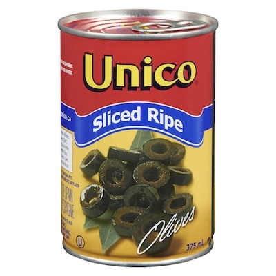 Unico Black Olives, Sliced 375 ml, $1.20/100ml