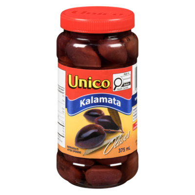Unico Kalamata Olives, Greek 375 ml, $1.46/100ml