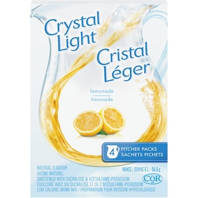 Crystal Light Pitcher Packs, Lemonade 56.6 g, $7.93/100g