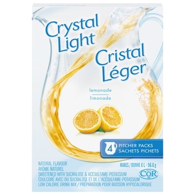 Crystal Light Sachets pichets cristal léger, limonade 56.6 g, 8,46 $/100g