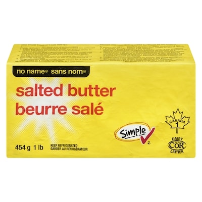 No Name Salted Butter 454 g, $1.32/100g