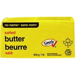 Sans Nom Beurre salé 454 g, 1,32 $/100g