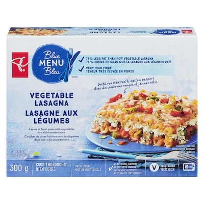 PC Blue Menu Roasted Vegetable Lasagna 300 g, $1.66/100g