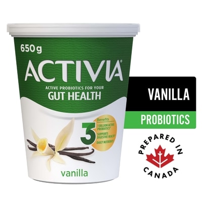 Activia Probiotic Yogurt, Vanilla 650 g, $0.58/100g