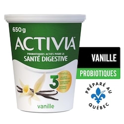 Activia Yogourt probiotique, saveur vanille 650 g, 0,66 $/100g