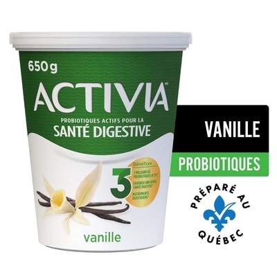 Activia Yogourt probiotique, saveur vanille 650 g, 0,77 $/100g