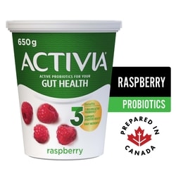 Activia Probiotic Yogurt, Raspberry 650 g, $0.54/100g