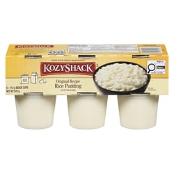 Kozy Shack Rice Pudding Cups 6x113.0 g, $0.96/100g
