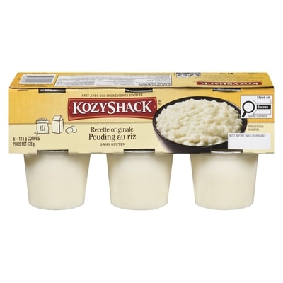 Kozy Shack Pouding au riz 6x113.0 g, 0,88 $/100g