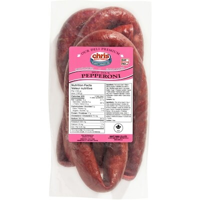 Chris Brothers Pepperoni doux 26,00 $/1kg 11,80 $/1lb