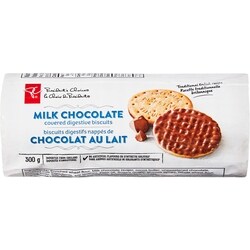 le Choix du Président Biscuits digestifs nappés de chocolat au lait 300 g, 1,10 $/100g