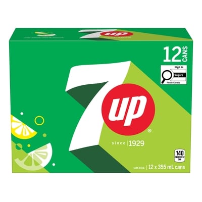 7Up Lemon Lime Soft Drink 12x355.0 ml, $0.21/100ml