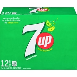 7 UP Boissons gazeuses 12x355.0 ml, 0,14 $/100ml