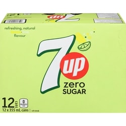 7Up Zero Soda 12x355.0 ml, $0.14/100ml