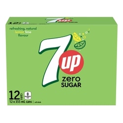 7Up Zero Sugar Grapefruit - 12x355.0 ml | Your Independent Grocer
