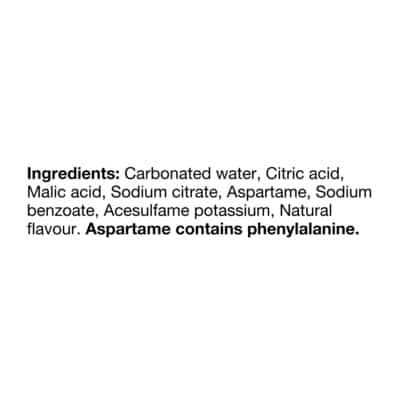 Zero Sugar Lemon Lime Soft Drink