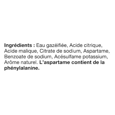 Boisson gazeuse sans sucre citron-lime