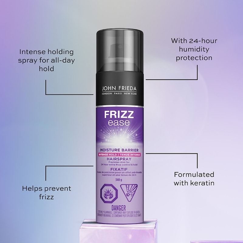 Frizz Ease Moisture Barrier Intense Hold Hairspray for Maximum Control