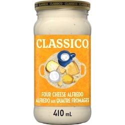 Classico Sauce pour pâtes alfredo aux quatre fromages di parma, pot 410 ml, 0,73 $/100ml