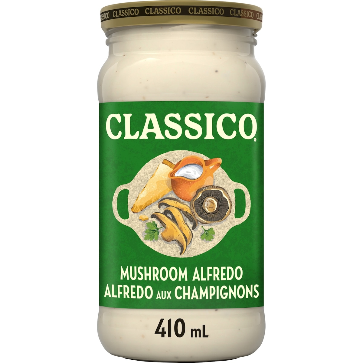 Classico Mushroom Alfredo Pasta Sauce 410 ml, $0.85/100ml