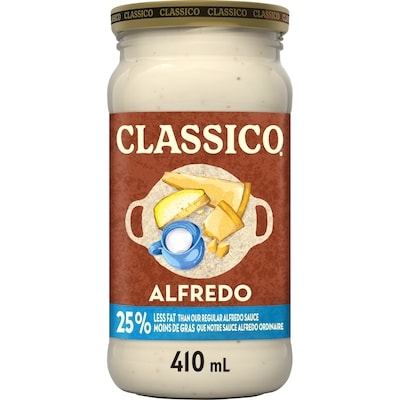 Classico Less Fat Alfredo Pasta Sauce 410 ml, $0.73/100ml