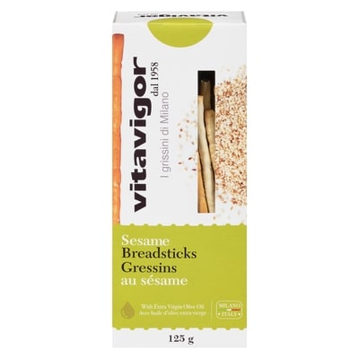 VitaVigor Breadsticks, Sesame 125 g, $1.83/100g