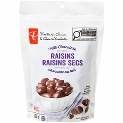 le Choix du Président Raisins secs enrobés de chocolat au lait 400 g, 2,37 $/100g