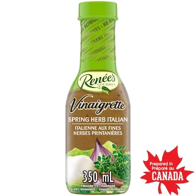 Renée’s Gourmet Vinaigrette italienne aux fines herbes printanières 350 ml, 2,00 $/100ml