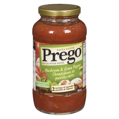 Prego Pasta Sauce, Mushroom & Green Pepper 645 ml, $0.54/100ml