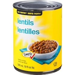 Sans Nom Lentilles 540 ml, 0,33 $/100ml