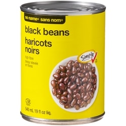 Sans Nom Haricots noirs 540 ml, 0,28 $/100ml