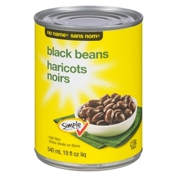Sans Nom Haricots noirs 540 ml, 0,28 $/100ml