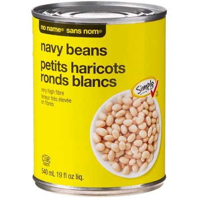 Sans Nom Petits haricots ronds blancs 540 ml, 0,33 $/100ml